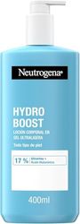 Neutrogena Hydro Boost Loção em gel ultraleve (400 ml), creme hidratante corporal refrescante com glicerina e ácido hialurónico para todos os tipos de pele