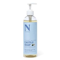 Dr. Natural Castile Liquid Soap - Multi-Use Body Wash, Shampoo and Face Wash - Hydrating Body Soap for Skin, Hair, Pets and Home - Peppermint - 473 ml