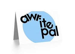 Wee Blue Coo Schotse zin Awrite Pal Schotland Slang Vriendschap Wenskaart