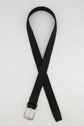 Ulla Popken Westlich gevlochten riem, leer, metalen gesp riem, zwart, 125, zwart, 125 cm