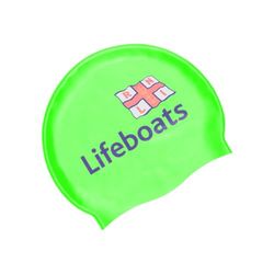 Zoggs RNLI x silikon badmössa, bekväm vuxen badmössa, halkfritt foder vuxen simhatt, formad badmössa, klorisslagande badmössa (en storlek)