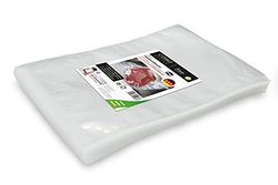 CASO Sealing Edge Bags 30 x 40 cm, 90 μ, Pack of 100, Exclusively for Chamber Vacuum Sealers, Smooth Surface, Stable Weld, BPA-Free, Sous Vide, Made in Germany