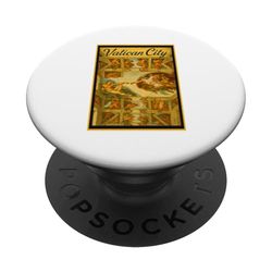 Ciudad del Vaticano Roma Italia Vintage Viaje Poster Art Graphic PopSockets PopGrip Adhesivo