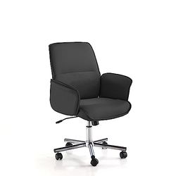 Wink Design Algoa Black Fotel biurowy, Metal, Czarny, Chrom, H91/ 97x62x62 cm