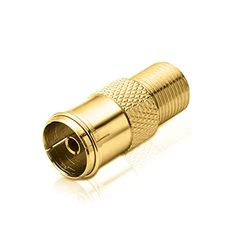conecto Antenne-adapter, F-bus naar IEC-coax bus, adapter voor het aansluiten van IEC-aansluitingen met satellietpoorten, SA-CC50835, 1 stuk set