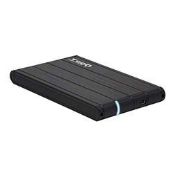 Boîtier Externe pour disques de 2,5" SATA, Connexion USB 3.0, Couleur Noire, Design Compact et léger, idéal pour Le Stockage Portable