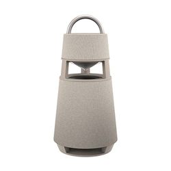 LG Electronics XBOOM 360 DRP4BE, altoparlante portatile Bluetooth (120 Watt, suono a 360°, illuminazione), beige [anno modello 2021]