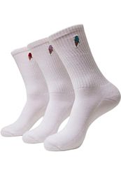 Mister Tee Unisex Socken Ice Cream Socks 3-Pack white 47-50