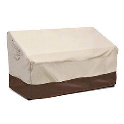 Vailge Housse de canapé 2 places résistante 100 % imperméable pour extérieur, housse de canapé profond, grande housse de meubles de jardin avec ouvertures d'aération