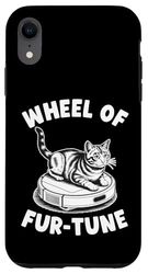 Wheel Of Fur-Tune Robot Vacuum Cleaner Funny Cat Case for iPhone XR