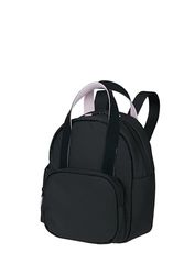 American Tourister Puffypop - Mini mochila (35 cm, 8,5 L, compartimento para AirPods y tablet, 2 soportes para botellas), color negro