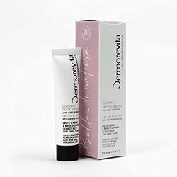 Dermorevita Contorno Occhi e Labbra con Latte d'Asina e Bava di Lumaca, Gel d’Aloe, Acido Ialuronico a Medio Peso Molecolare, Eco Bio Cosmesi Aiab 15 ml
