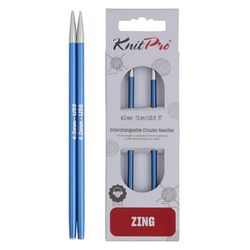 KnitPro Zing à Tricoter circulaires interchangeables, Aluminium, Multicolore, 4 mm