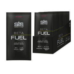 Science in Sport Beta Fuel 80 Dual Source Energy Drink Powder, Red Berry Flavour Carb Powder, 80g of Carbs Per Pack (15 Pack)