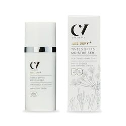 Hidratante DD com cor SPF15 Medium Age Defy+ de Green People - creme de dia corretor de cor anti-envelhecimento natural - livre de álcool - vegan, 30 ml