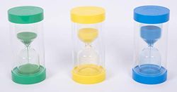 TickiT 92125 ColourBright Sand Timer Set of 3-1 Min, 3 Min, 5 Min