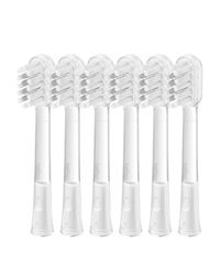 Laifen Cushioned Toothbrush Heads Lot de 6 brosses, Version 2025 – Têtes de rechange compatibles avec la brosse à dents électrique Wave/Wave Special (Protéger les gencives)