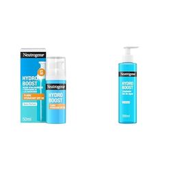 Neutrogena Hydro Boost Fluido Idratante SPF 50,50 ml + Acqua Gel Detergente Viso, 200 ml