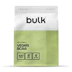 Bulk Poudre BCAA végétalienne, baies mélangées, 500 g, l'emballage peut varier