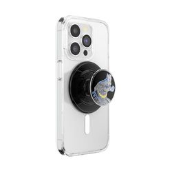 PopSockets Impugnatura per telefono per MagSafe, presa magnetica e supporto per telefono, cavalletto a mani libere, compatibile con ricarica wireless, Batman, smalto in azione