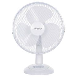 KAMBERG - Tafelventilator Ø 30 cm - 40 watt - 3 snelheden - oscillatie - 0008288 - wit