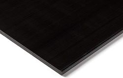 RS PRO POM plastplatta, svart, 40 mm x 300 mm x 500 mm/1,41 g/cm³ till +100 °C, full