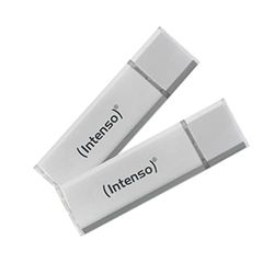 Intenso Ultra Line - Chiavetta USB 2x 64 GB - Pendrive USB 3.2 Gen 1x1, Argento