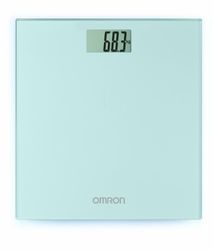 OMRON HN289 digitale weegschaal met groot LCD-scherm en antislipvoetjes aan de onderkant, extra dun ontwerp - grijs