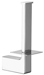 Baikal 280034085 Barra Portarotolo Bagno Riserva Carta Igienica Di Facile Installazione In Ottone Inossidabile, Supporto Per Bagno E Cucina, Colore: Cromo Lucido