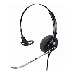 Cablematic - Eenvoudige headset met microfoon compatibel met GN Netcom QD model KG23