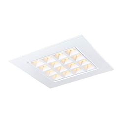 SLV luminaria empotrable de techo PAVANO 620x620 / Foco led, luz de inundación, proyector de techo, iluminación de interior / 3000K 3200lm blanco 100 grados