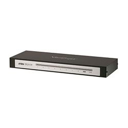 ATEN 4K HDMI 8 Port Splitter VS0108HA (UHD 4kx2k & 1080p Full HD, 340MHz, up to 15M) EDID technology, bi-directional RS-232 serial, supports Dolby True HD & DTS HD Master Audio, UK, 1 KVM Leader