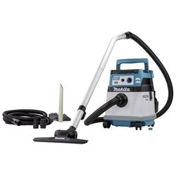 Makita DVC157LZX3 Aspirador inalámbrico 15L Comp.LI-Ion 18VX2 AWS HEPA/sin batería y Cargador, 2 Velocidades, Azul