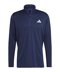 adidas Train Essentials Sweatshirt met lange mouwen, Dark Blue/Dark Blue/White, XL