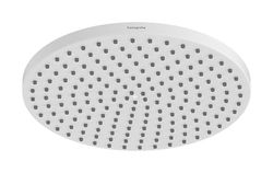 hansgrohe 28821700 Soffione Doccia, Bianco Opaco, Wand-/Deckenanschluss