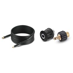 Kärcher Manguera de alta presión H 9 Q Quick Connect (2.641-721.0) + Kit de adaptadores para la manguera de prolongación (2.643-037.0)