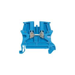 Legrand 037103 Viking3 skruvkorsningsblock med 1 korsning, 1 ingång, 1 utgång, 10 mm² utgångar, stigning 10 mm, blå
