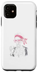 Never Better Skeleton Playful Humorous Artwork Case for iPhone 11