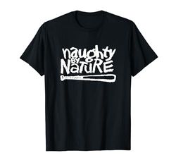 Naughty By Nature – White Classic Logo Camiseta