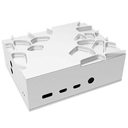 Akasa Gem | Raspberry Pi 4 Passive Cooling Case | 100% Pure Aluminium Raspberry Pi Fanless Housing | Powerful & Ultra Quiet | Concealed Micro SD & GPIO Opening | Silver | A-RA09-M1S