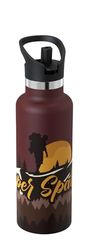 Super Sparrow Isolerad flaska - 18/10 ultralätt isolerad flaska - 500 ml - rostfritt stål flaska standardmun - barnflaska BPA-fri, för sport, resor, skola, kontor, hem