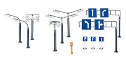 siku 5594, Panneaux et Lampadaires, Plastique, Multicolore, Multiusage