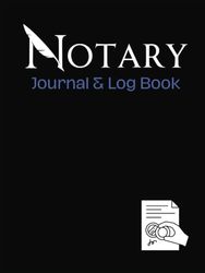 Professional Notary Journal and Log Book Hardcover - 240 Official Notary Logs with Quick-Reference Records Summary