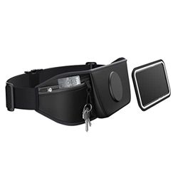 SHAPEHEART innovation française, Ceinture telephone sport universel pour running, course à pied, rando... Ceinture pour smartphone avec pochette magnétique détachable imperméable