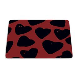 Bonamaison, Tappetino per il mouse rettangolare con stampa digitale, antiscivolo, per ufficio e casa, dimensioni: 22 x 18 cm