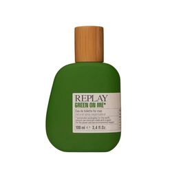 Replay Green On Me Man Eau de toilette uomo, 100 ml – Profumo da uomo speziato e legnoso con note di cardamomo, cannabis e sandalo – Fragranza fresca, naturale e avvolgente