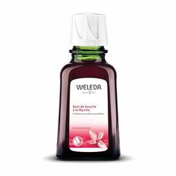 WELEDA - Bain de Bouche à la Myrrhe - Purifie et rafraîchit la cavité buccale - Tonifie et renforce les gencives - NATRUE* - 50 ml