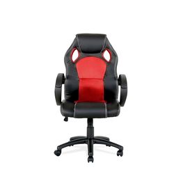Gaming jeugd-stoel met gemengde kunstleren textielzitting en nylon basis. Afmetingen: 71 x 64,50 x 118 x 127,5 cm.