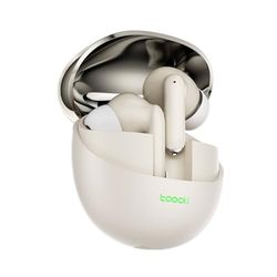 toocki Auricolari Bluetooth 5.3, ultra leggeri, 3,58 g, 5 ore, Autonomia, Altoparlanti Titane/Rame 13 mm, Comandi Digitali, Punte Silicone