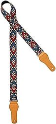 Ortega Guitars courroie réglable pour ukulélé – Série World – Coton, African Dance (OCS-440U)